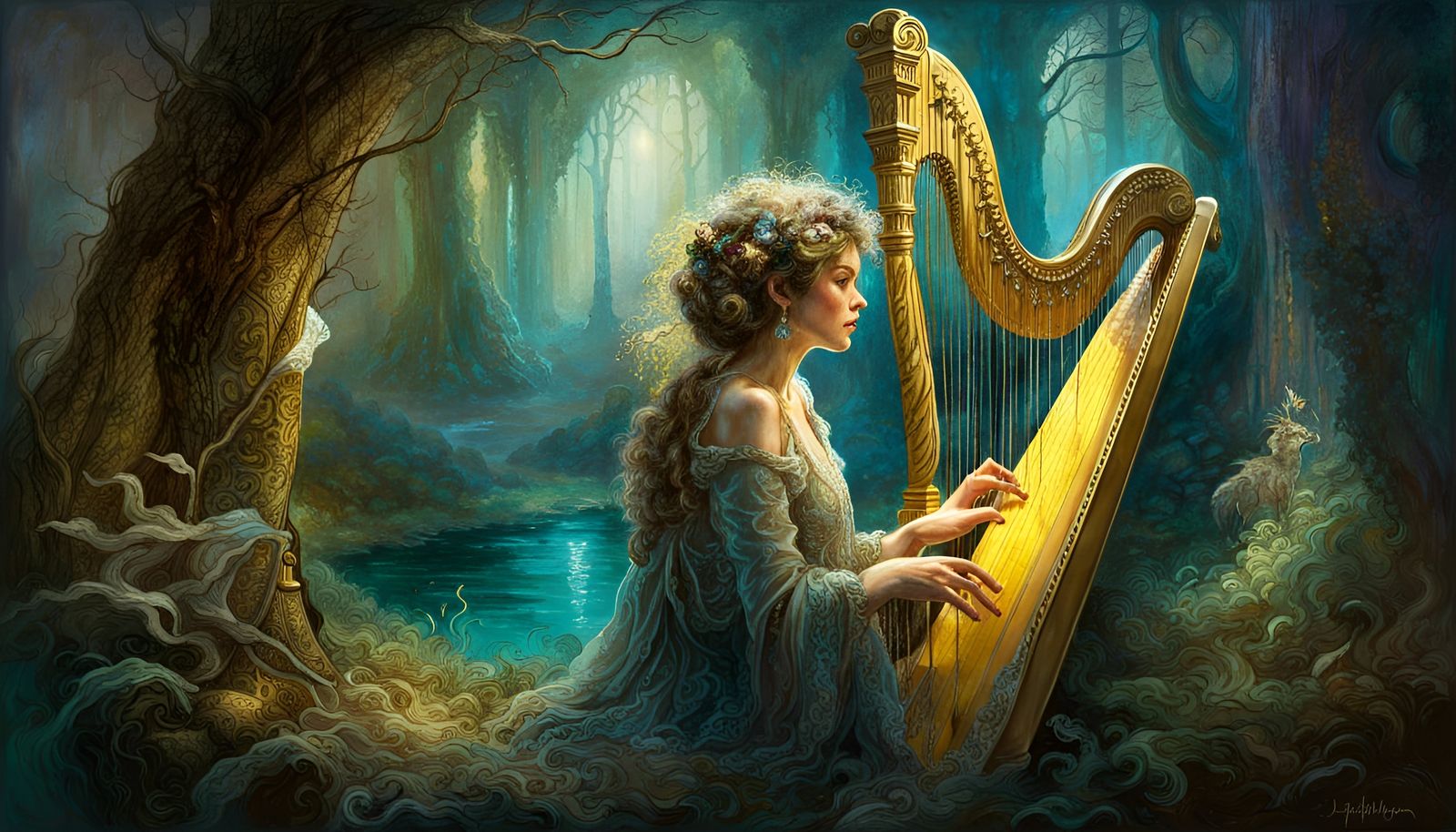 The Harp Player