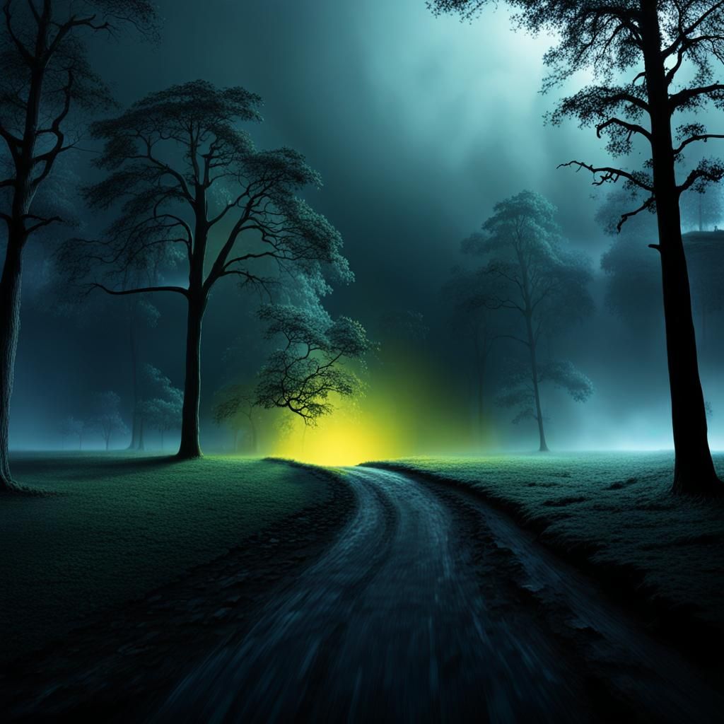 Pulsating Glow as Metaphor for Life's Journey