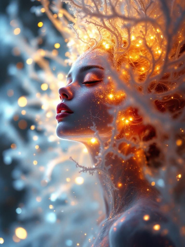 Fairytale Frostwork Anthodite Speleothem Dancer