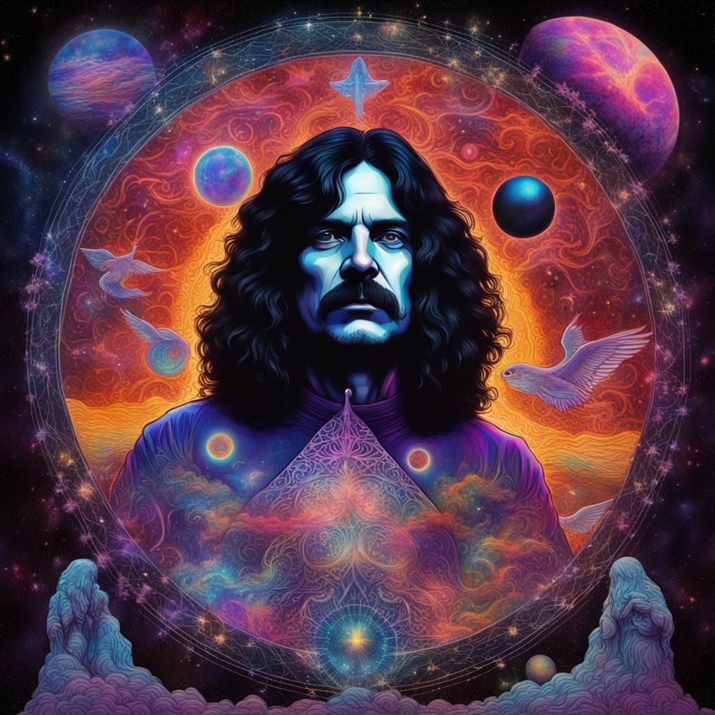 Black Sabbath: Holographic Astral Cosmic Illustration