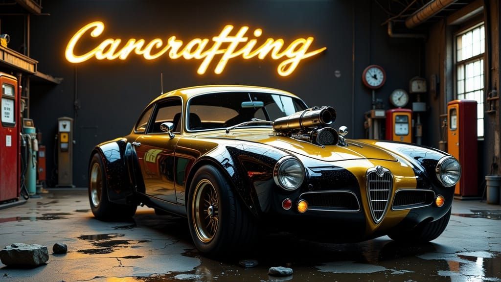 Art Nouveau-Inspired Automotive Art: A Hyper-Realistic, Futu...