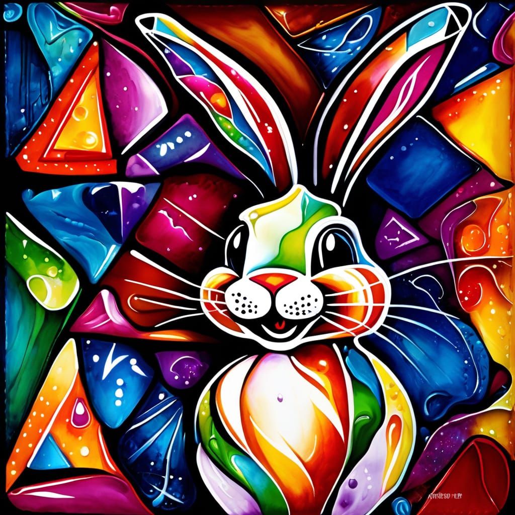 Colorful laughing bun