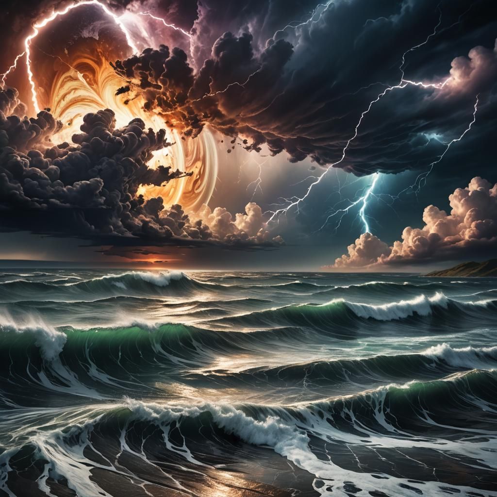 Jupiter's Stormy Surface: A Celestial Concept Art