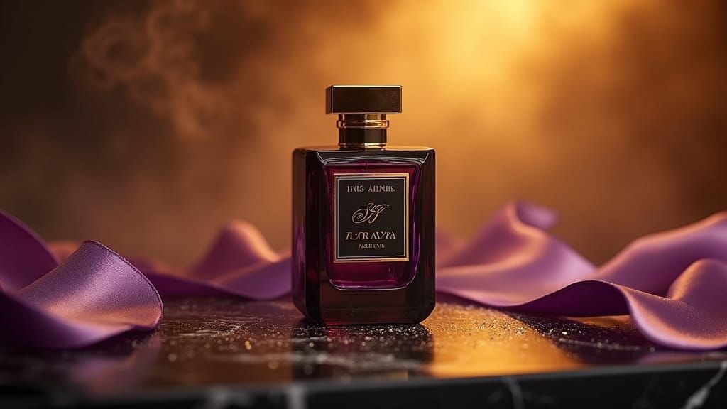 Luxurious Perfume Bottle in Studio Photography Style