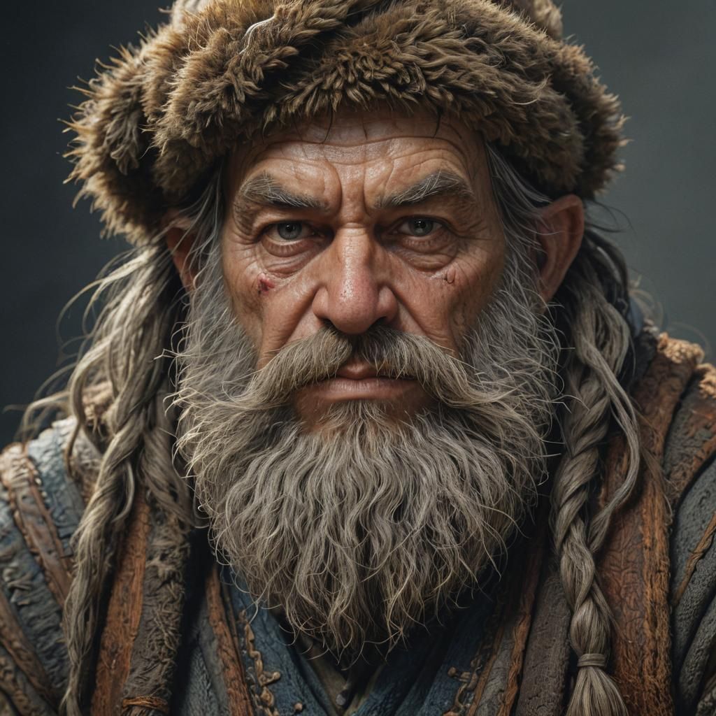 Grizzled Gruff Dwarf Warrior Hermit