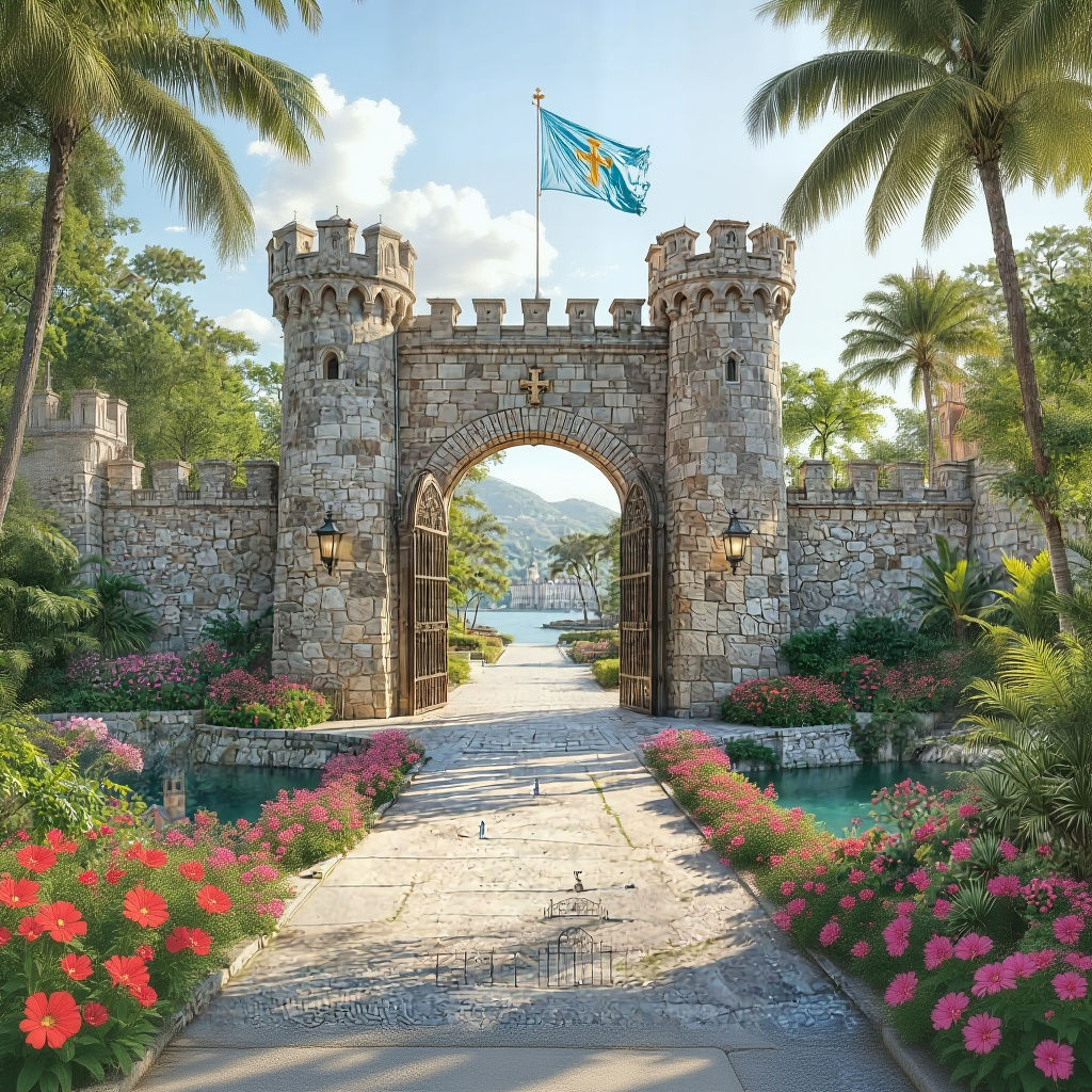 Tropical Fortress Micro Nation: Strong yet Open