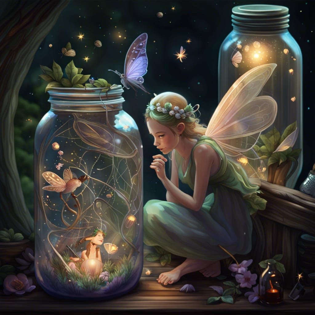 Fairy in a Jar on Overcrowded Deck