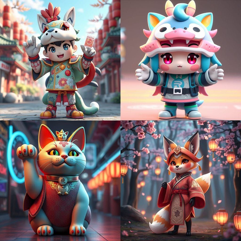 Japan's Breathtaking 3D Anime Mascot Character