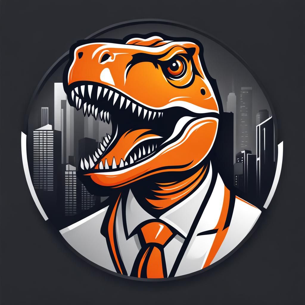 Hi-Tech Trex Business Logo Design