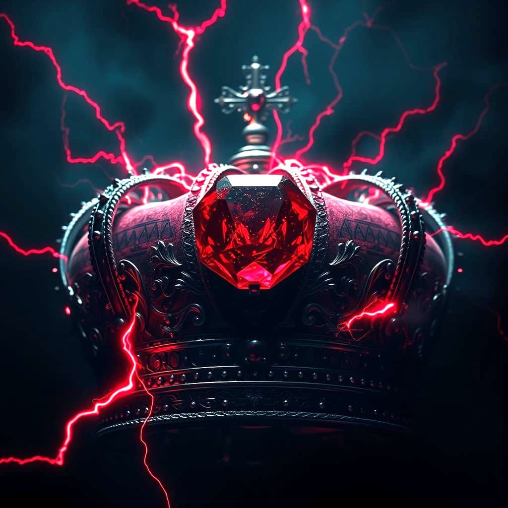 Eerie Black Prince's Ruby Radiates Malevolence