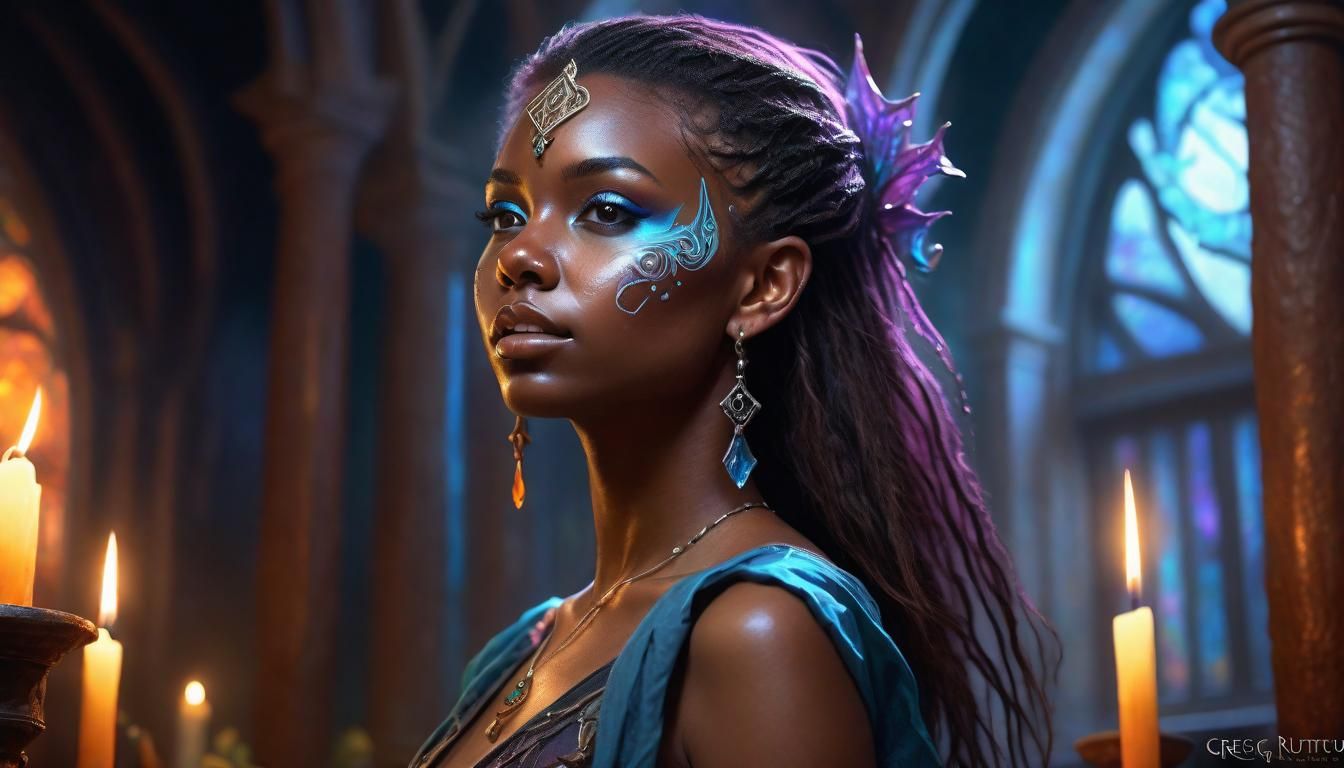 Sorority Sorceress: Shape Shifter in Dark Fantasy Style