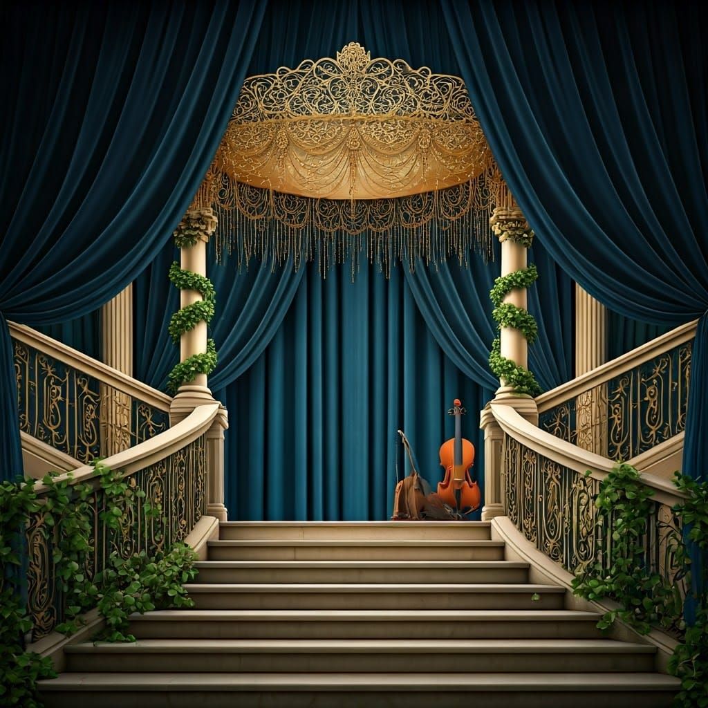 Ethereal Hasidic Wedding Canopy in Ornate Roman Style