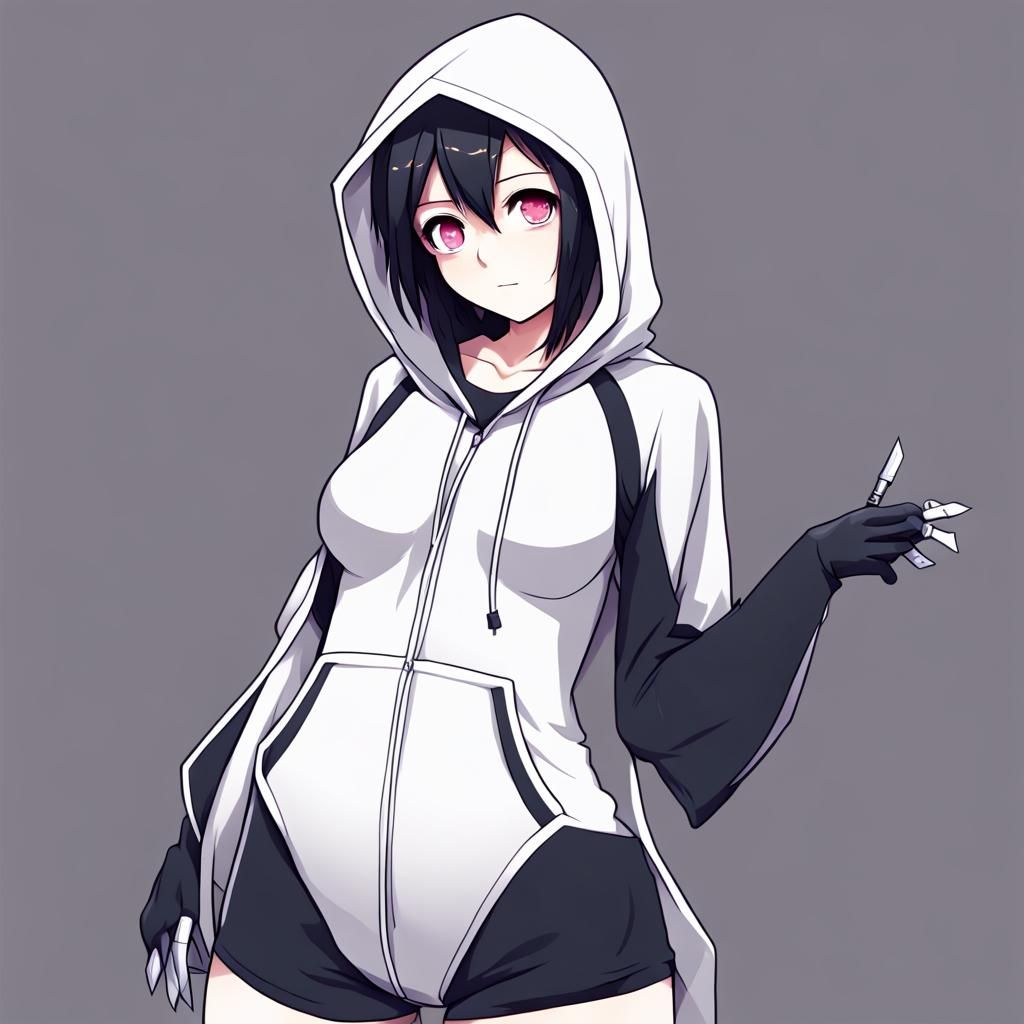 Anime Style Female Reaper in Onesie