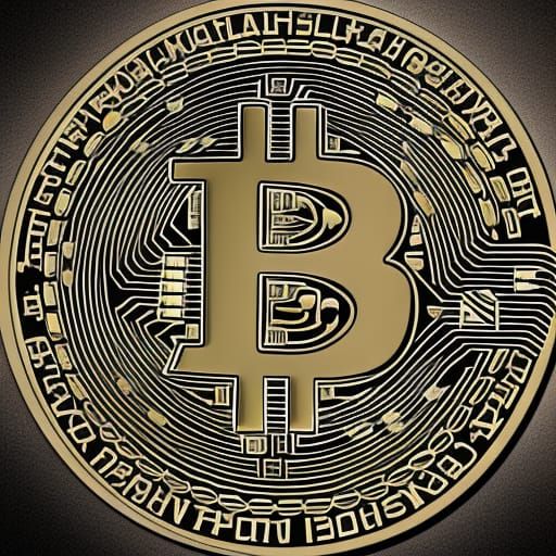 Abstract Fractal Design on Black Background