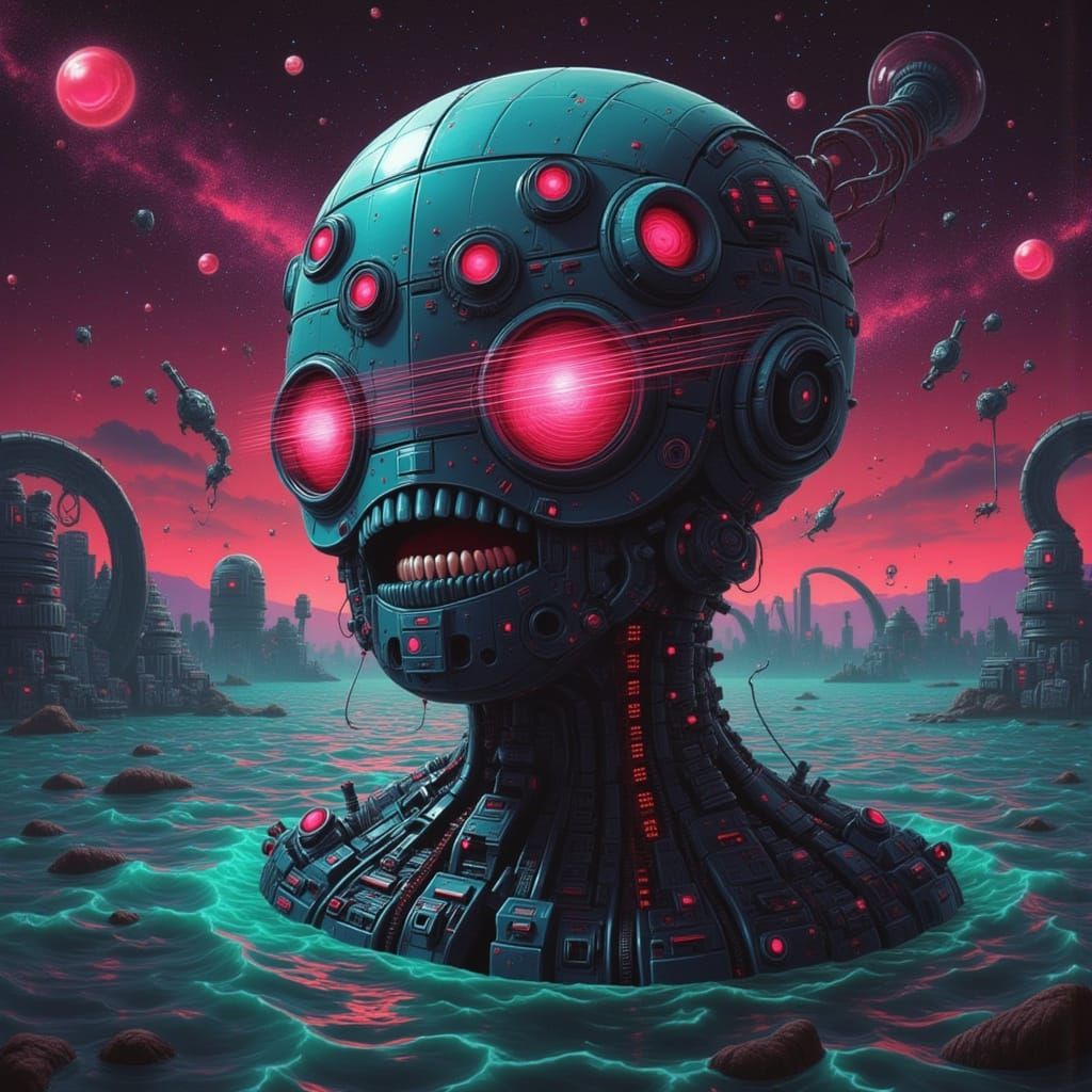 Vaporwave Dreamscape in Quantum Hivemind Equilibrium