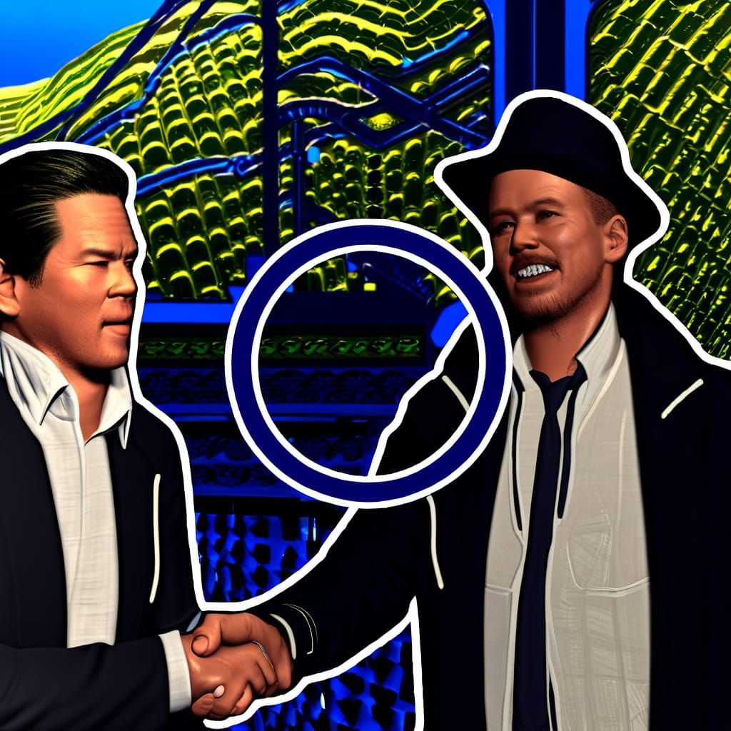 Golden Warrior Ascends Mystical Peaks in Epic Fantasy Scene