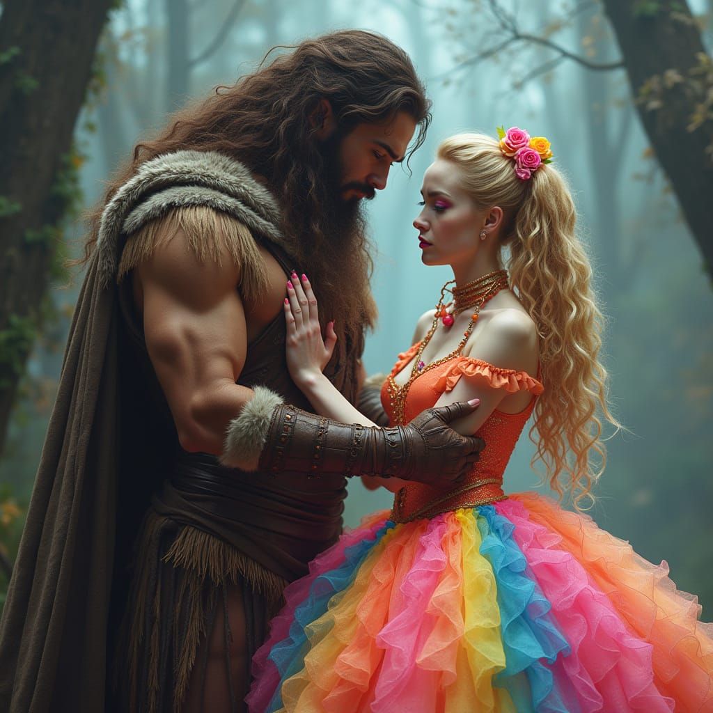 Mysterious Highland King Captures Whimsical Bride in Etherea...