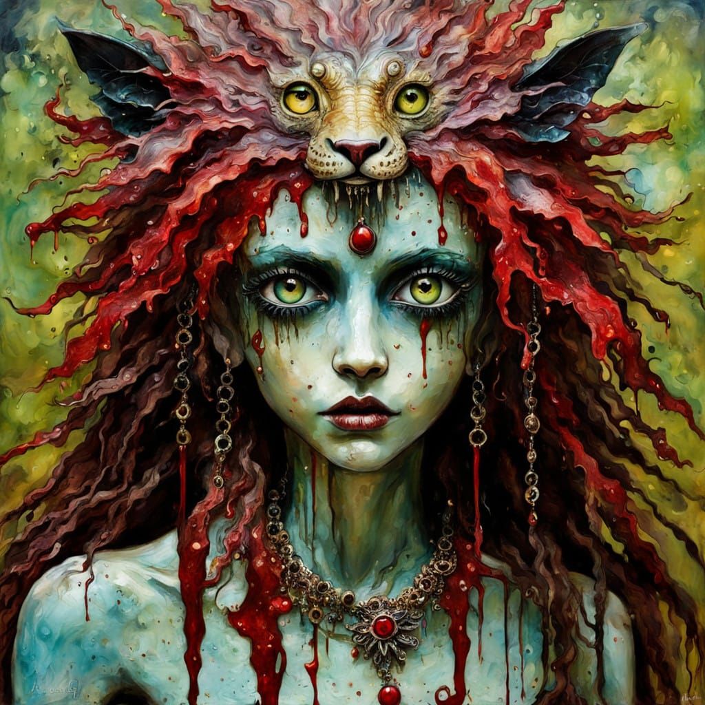 Mythical Fairy Emerges from Dark Fantasy Realm