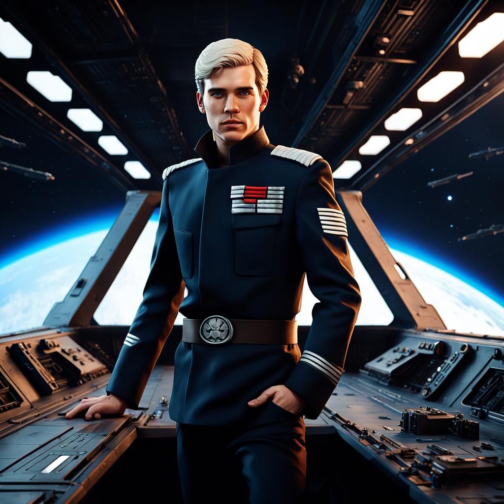 Imperial Pilot on Star Destroyer Bridge