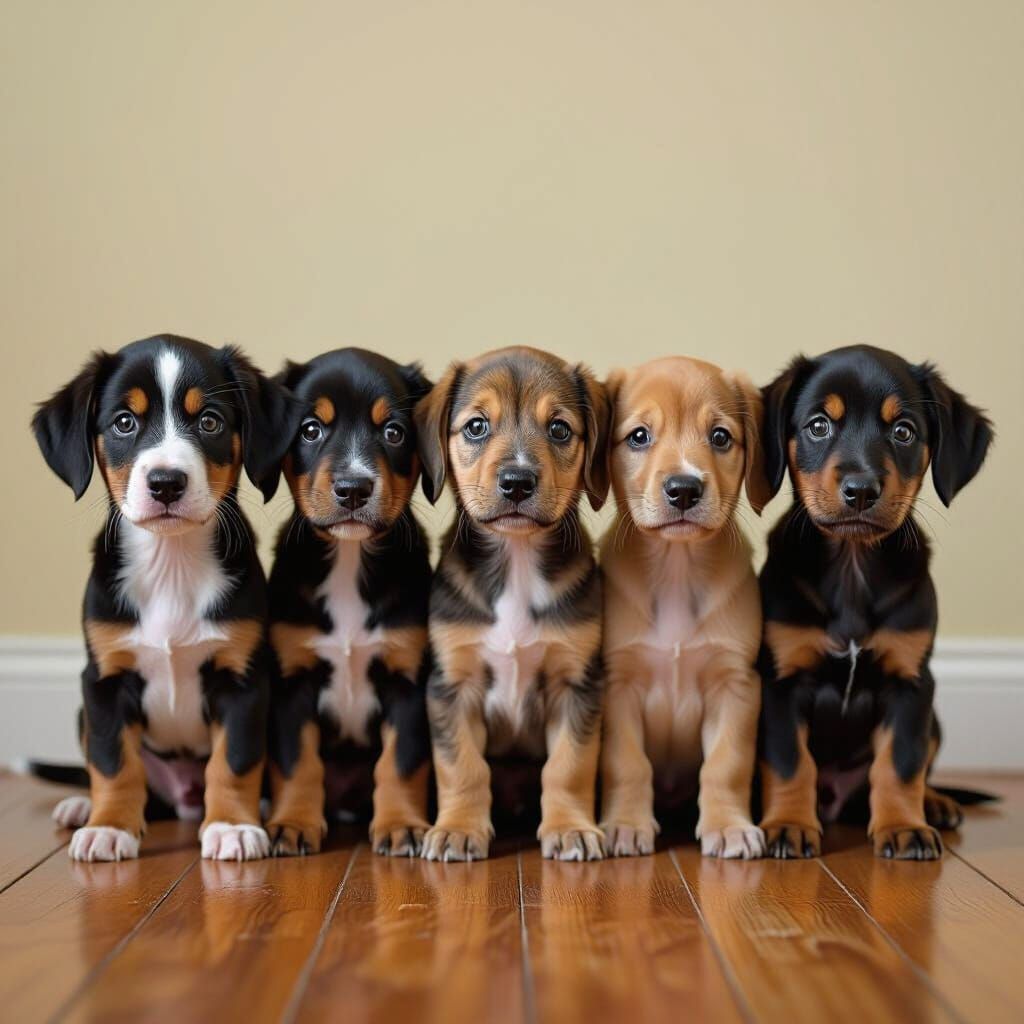 Cute Sausage Dog Puppies in Natural Colors