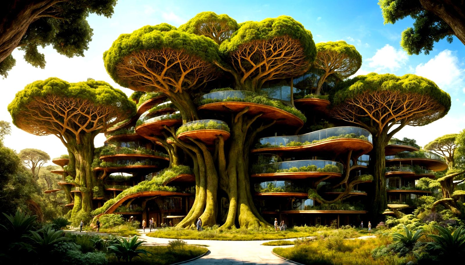 Biophilic Baobab Library: A Botanical Architectural Wonder