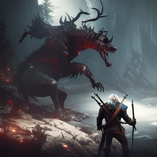 The Witcher 3: Wild Hunt Dark Fantasy Art