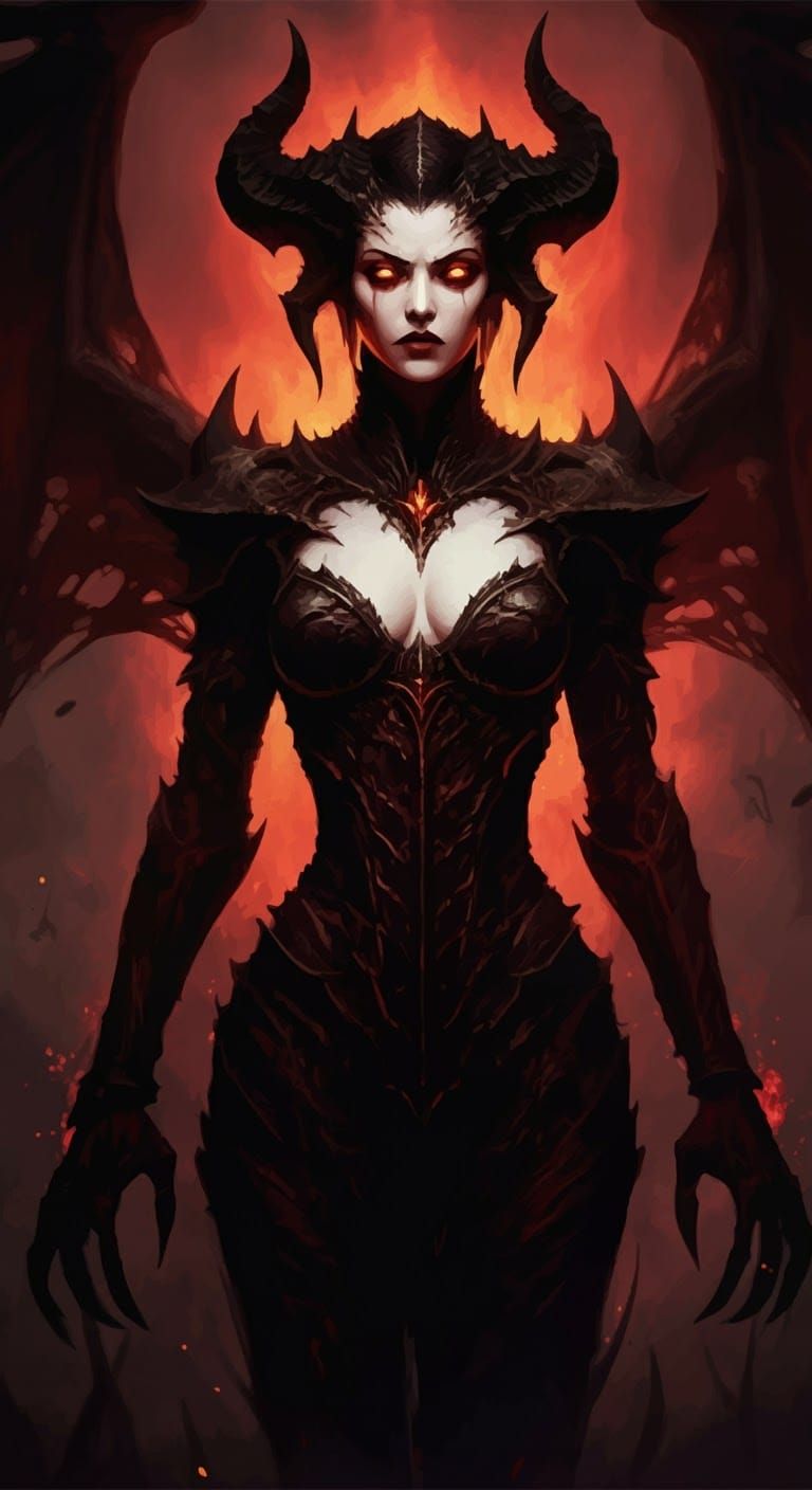 Lilith's Demon Legion in Expressive Speedpaint Style