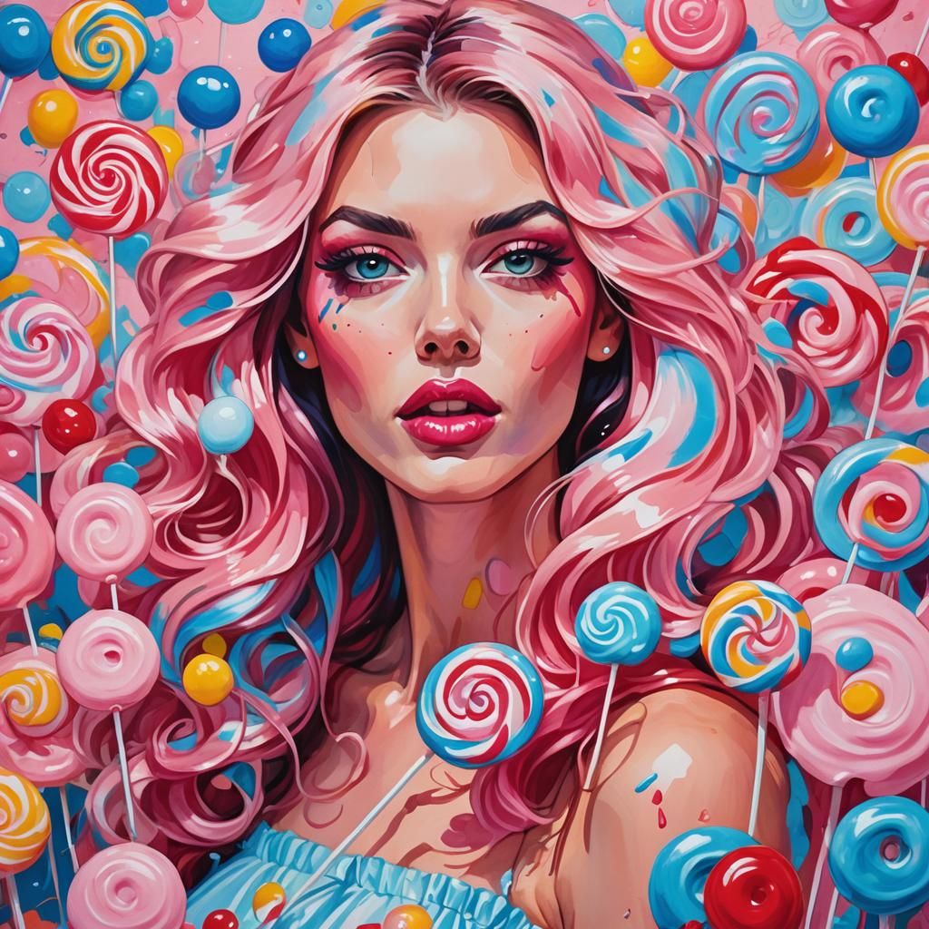 Cotton Candy Wonderland: A Fauvist Expression