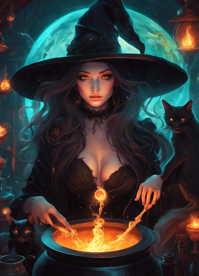 Witch sorcery in action