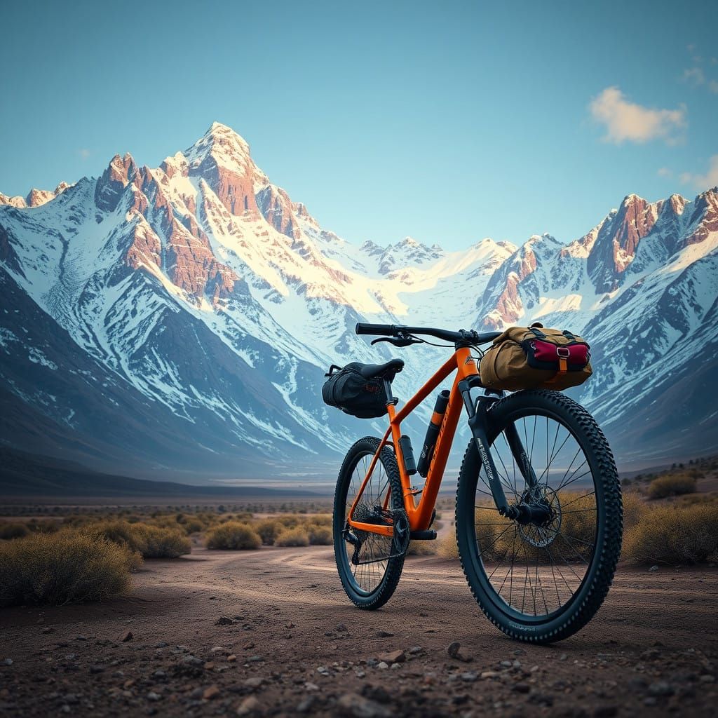 Epic Gravel Bike Adventure in Vibrant, Fantastical Landscape...