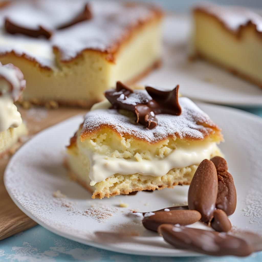 Marzipan Cake with Cream