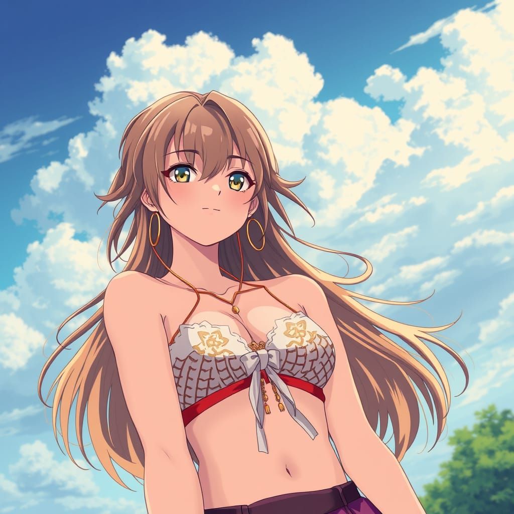 Cinematic Anime Portrait in Cel-Shaded Style