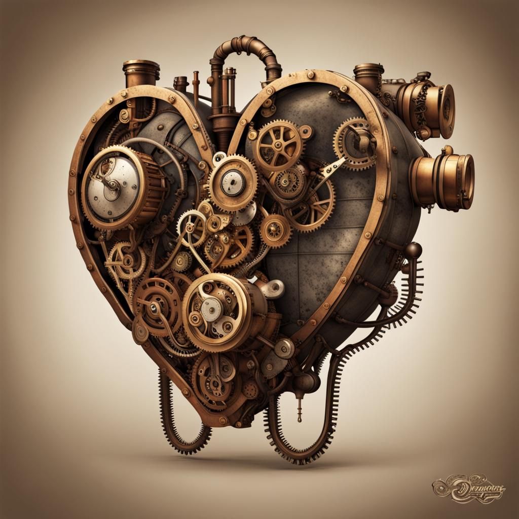 Steampunk Heart Engine