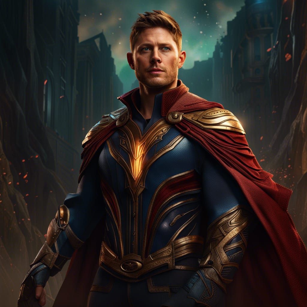 Jensen Ackles as The Homelander: Detailed Digital Art