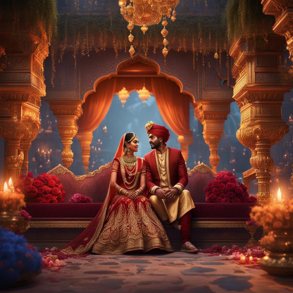 Fantastical Indian Wedding: Detailed Matte Painting