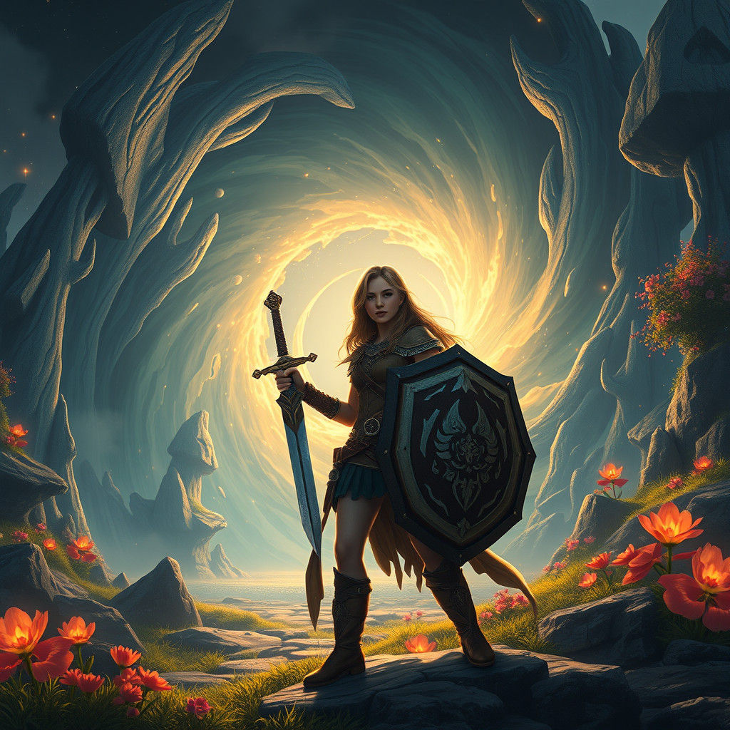 Mystical Portal Opens for Adventurer Renee