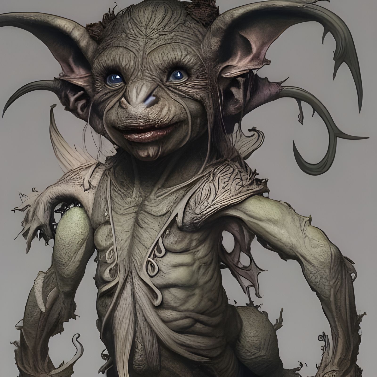 Ominous Goblin in Fairycore Digital Painting