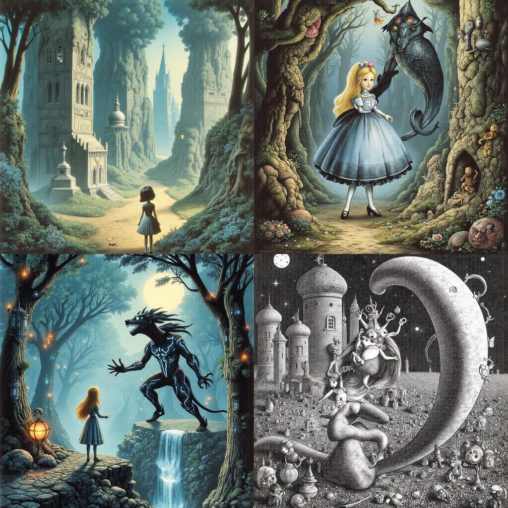 Cyberpunk Alice in Wonderland Meets TRON