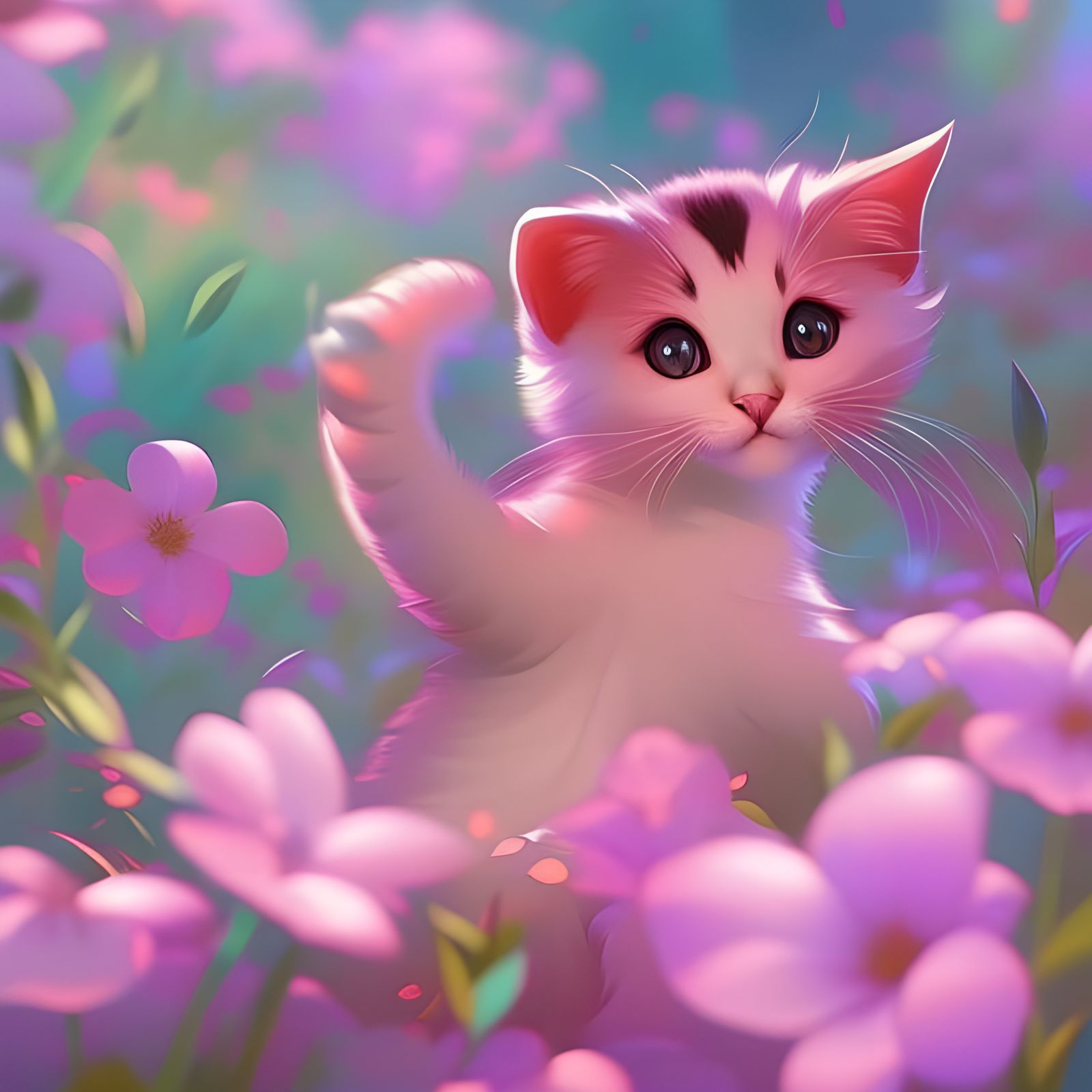 A kitten’ dream