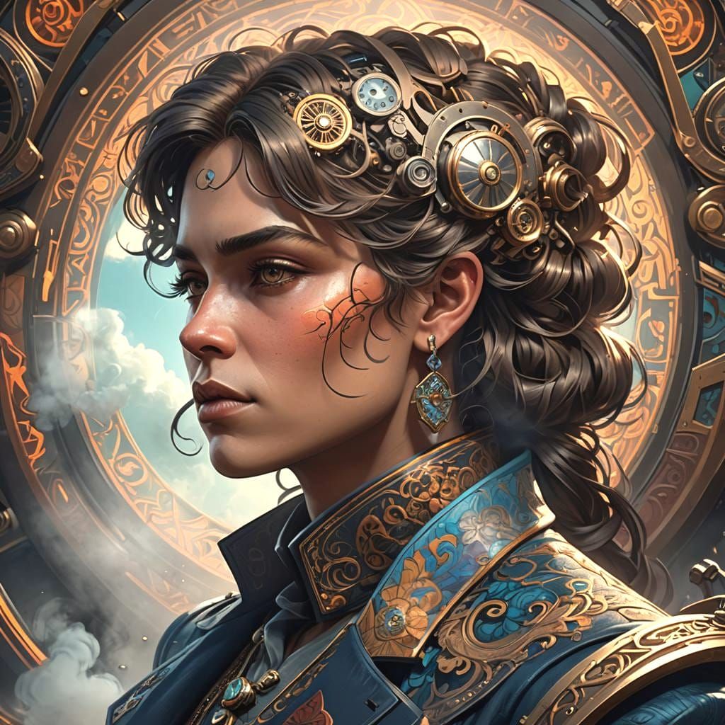 Detailed Portrait with Motion Blur in Unreal Engine 5