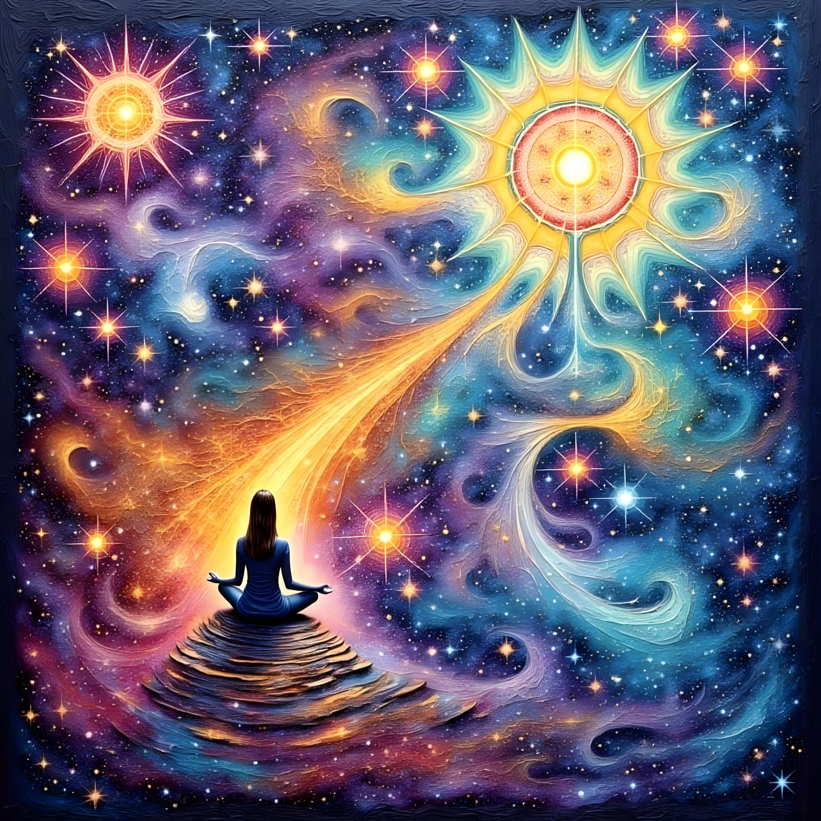 Serene Woman Embodies Inner Peace and Growth