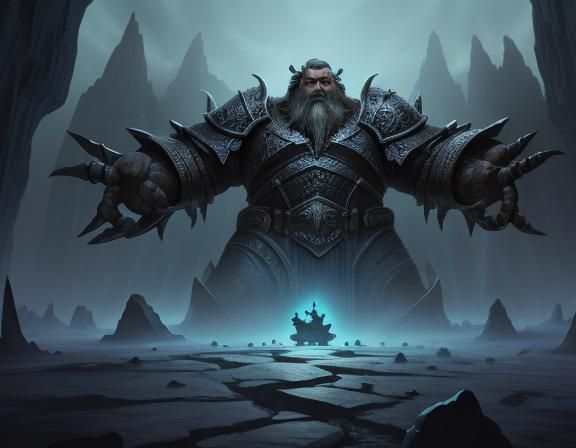 Dwarves in Crystal City: Digital Matte Painting