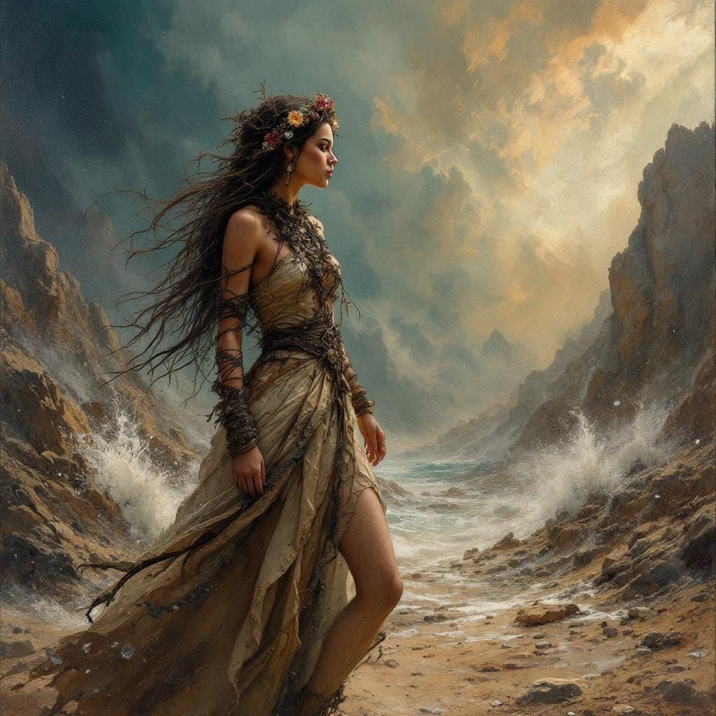 Emotional Landscape in Vivid Oil Realism