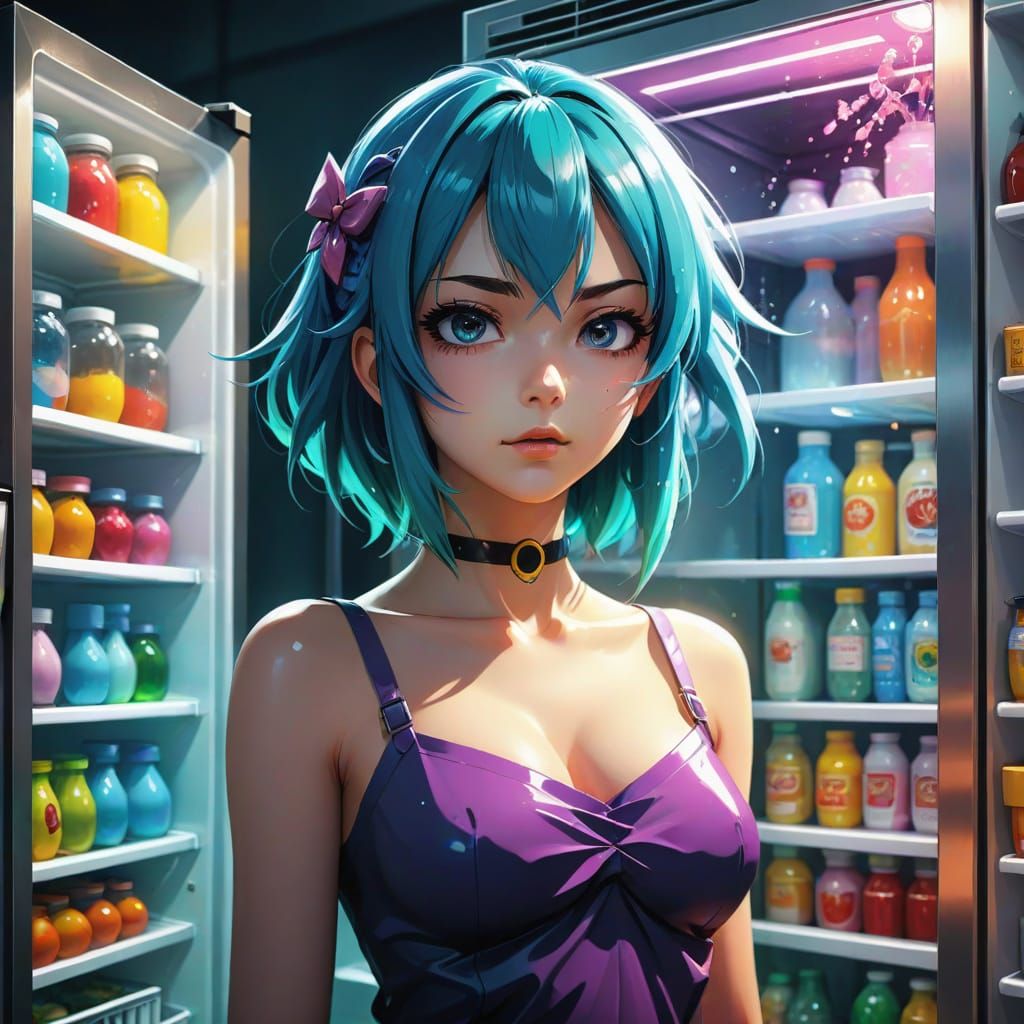 Salem Ilese Anime Portrait in Hyperrealism