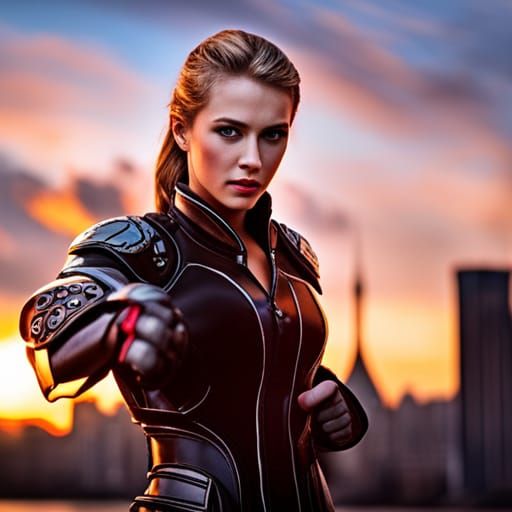 Superheroine in Sharp Focus, Professional Photography