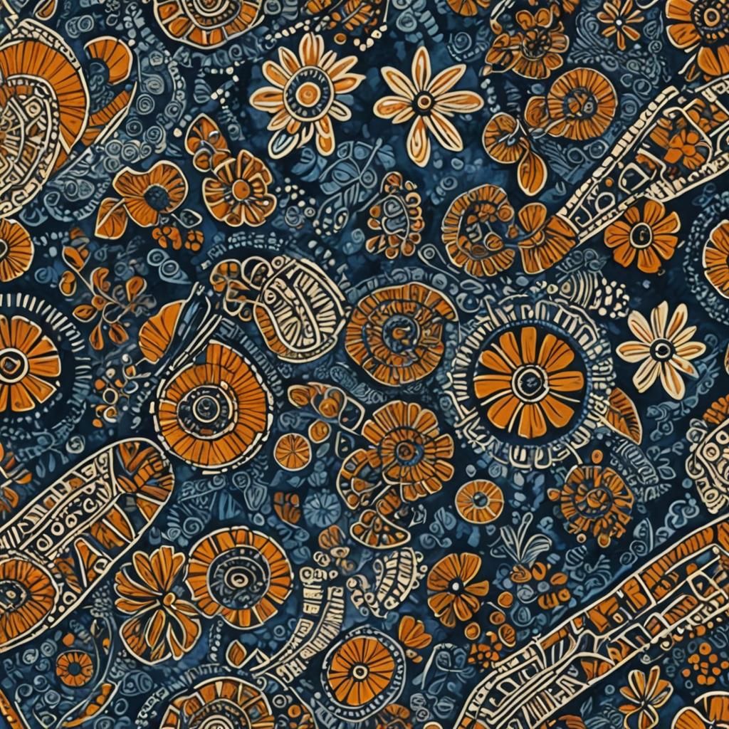 Authentic West African Batik Design