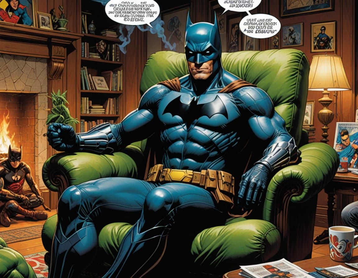 Superheroes and Villains Unwind in a Cannabis Shop