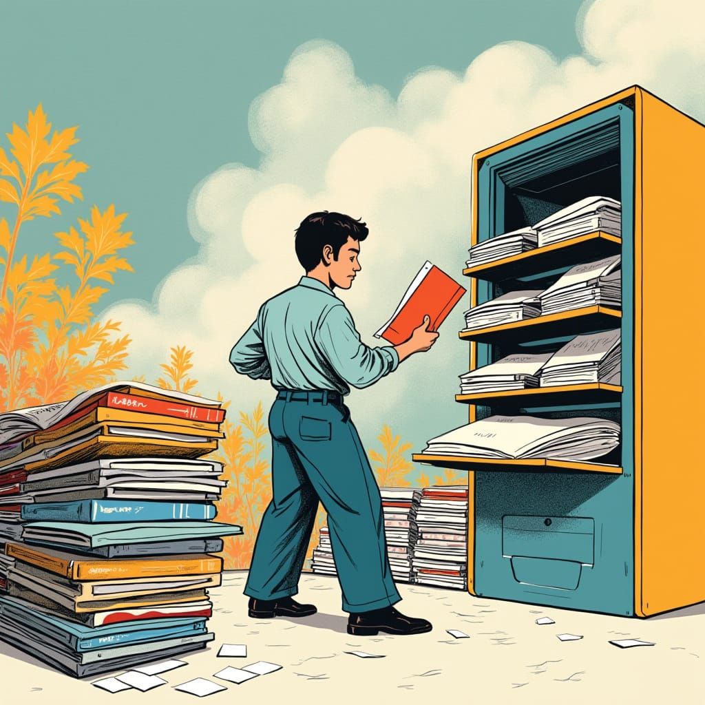 Modern Server Banner in Flat Illustration Style