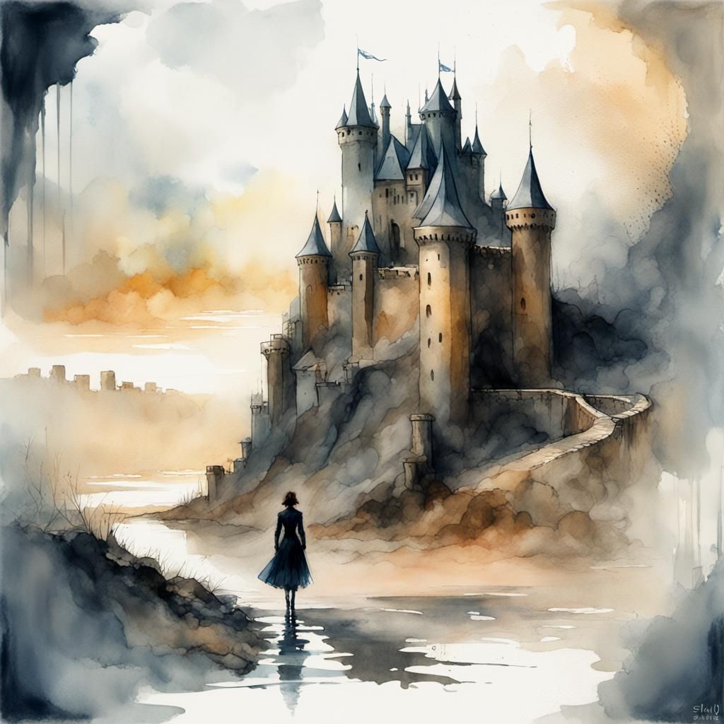 The road to the haunted castle