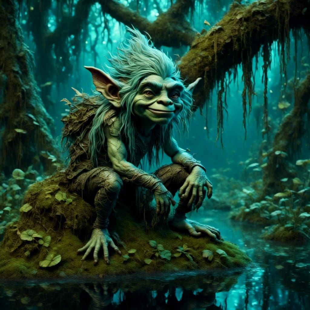 Bioluminescent Troll Emerges from the Swamp